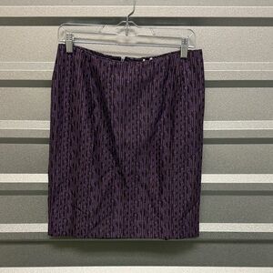 Lourdes Chavez Women Silk & Wool Size 6 Midi Pencil Skirt VINTAGE Office Teacher